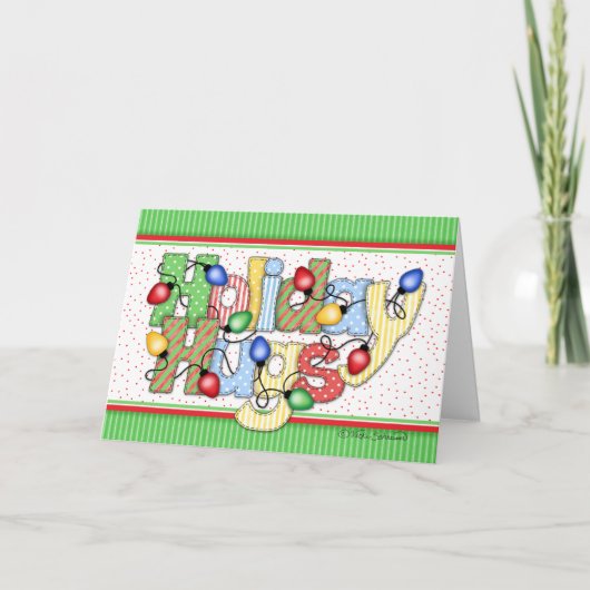 BaZooples "休日"はクリスマスカードを抱き締めます シーズンカード (正面)