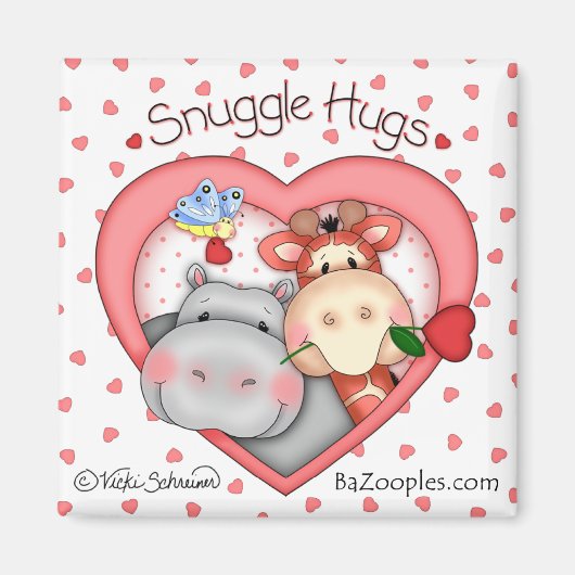 BaZooples "Snuggle Hugs"ラブマグネット マグネット (正面)