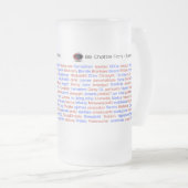 BBの雑談のロールコールの2014年のビールのジョッキ フロストグラスビールジョッキ (正面右)