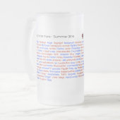 BBの雑談のロールコールの2014年のビールのジョッキ フロストグラスビールジョッキ (正面左)