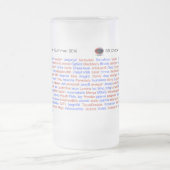 BBの雑談のロールコールの2014年のビールのジョッキ フロストグラスビールジョッキ (中央)