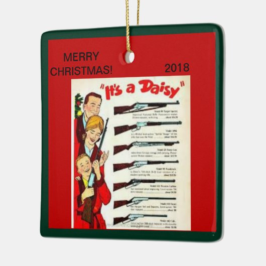 BBはクリスマスのオーナメントを撃ちます セラミックオーナメント (左)