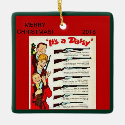 BBはクリスマスのオーナメントを撃ちます セラミックオーナメント (正面)