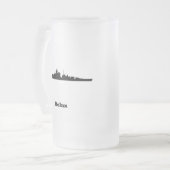 BBはリラックスします フロストグラスビールジョッキ (正面左)