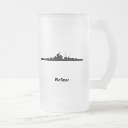 BBはリラックスします フロストグラスビールジョッキ (右)