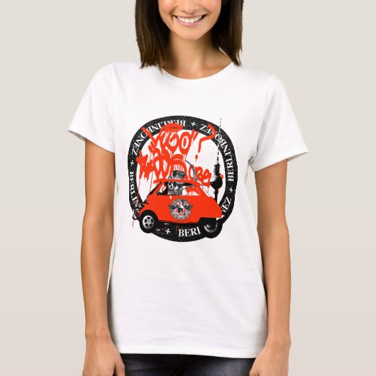 BB73 Ampeltödchenのinaの泡車 Tシャツ (正面)