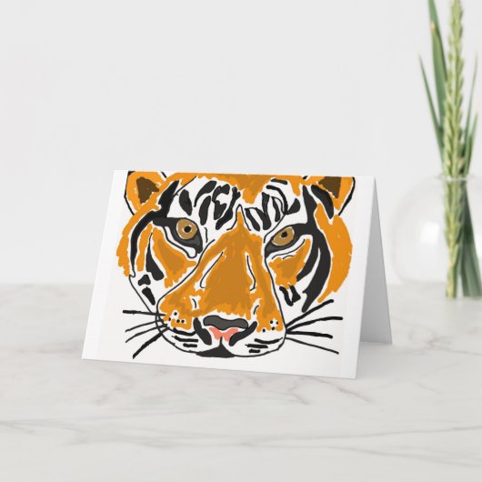 BB-のトラの漫画のサンキューカード サンキューカード (正面)