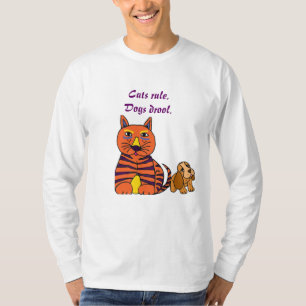 BB-猫の規則。犬のよだれのワイシャツ Tシャツ
