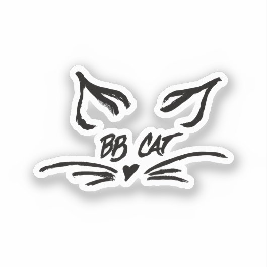 BB Cat Signature シール (正面)