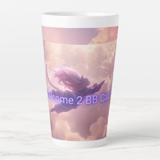 BB Cat warm hug mug; Awakening Series カフェラテマグ (正面)