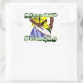 BBaC Stiker Mestre Batuc Samba Batucada Brasil スクエアシール (バッグ)