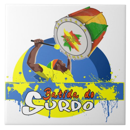 BBaC Stuff Surdo Special K Samba Batucada Brasil タイル (正面)