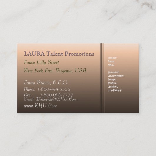 BBB - BAVERLYブラウンの美しい3 名刺 (正面)