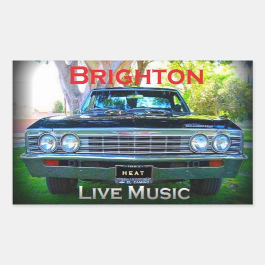 BBB-Elドラドステッカー 長方形シール (正面)