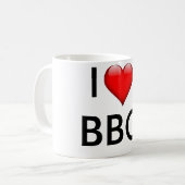 BBCのクラシックで白いマグ コーヒーマグカップ (正面左)