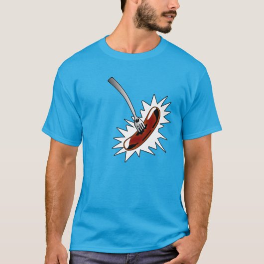 BBCの農場の丘の飛んでいるなソーセージのワイシャツ Tシャツ (正面)