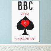 BBC専用ブレードスペード記号Thunder_Cove キャンバスプリント (インサイチュ (ウッドフロア))