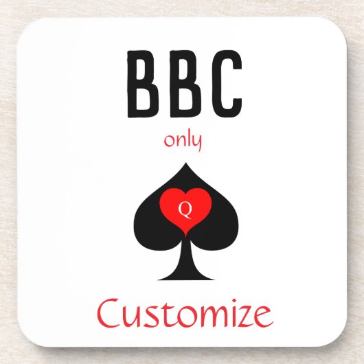 BBC専用ブレードスペード記号Thunder_Cove コースター (正面)