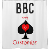 BBC専用ブレードスペード記号Thunder_Cove シャワーカーテン (正面)