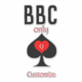 BBC専用ブレードスペード記号Thunder_Cove シール (正面)