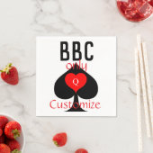 BBC専用ブレードスペード記号Thunder_Cove スタンダードカクテルナプキン (インサイチュ)