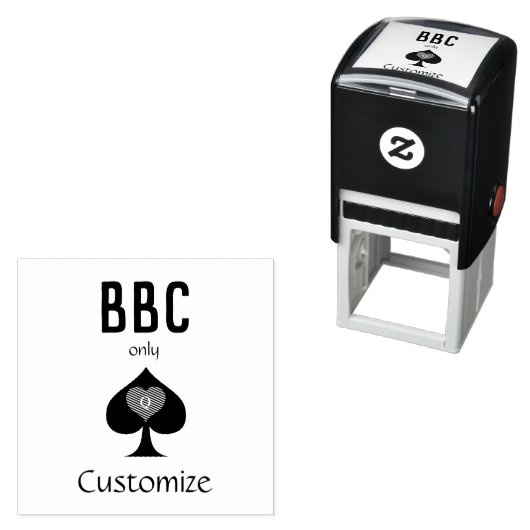 BBC専用ブレードスペード記号Thunder_Cove セルフインキングスタンプ (インサイチュ)