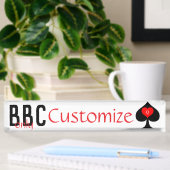 BBC専用ブレードスペード記号Thunder_Cove デスクネームプレート