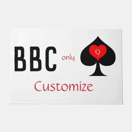 BBC専用ブレードスペード記号Thunder_Cove ドアマット (正面)
