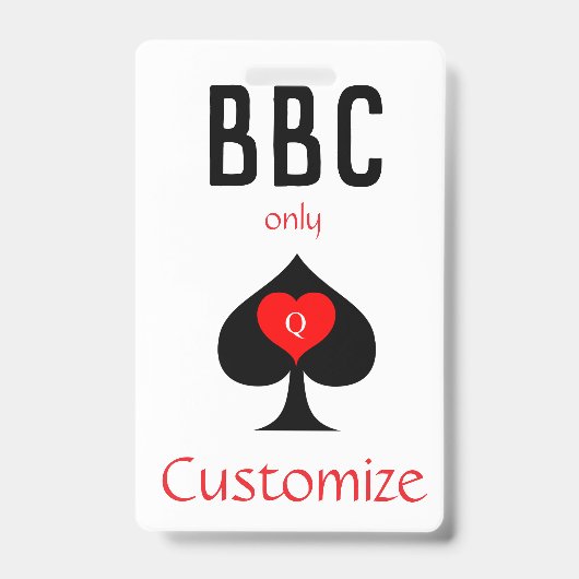 BBC専用ブレードスペード記号Thunder_Cove バッジ (正面)