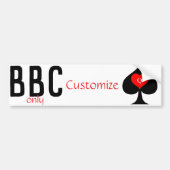 BBC専用ブレードスペード記号Thunder_Cove バンパーステッカー (正面)