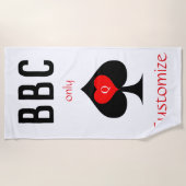 BBC専用ブレードスペード記号Thunder_Cove ビーチタオル (正面)