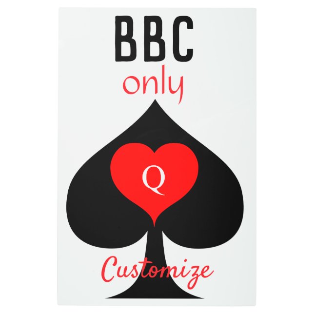 BBC専用ブレードスペード記号Thunder_Cove メタルプリント (正面)