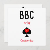 BBC専用ブレードスペード記号Thunder_Cove 招待状 (正面/裏面)