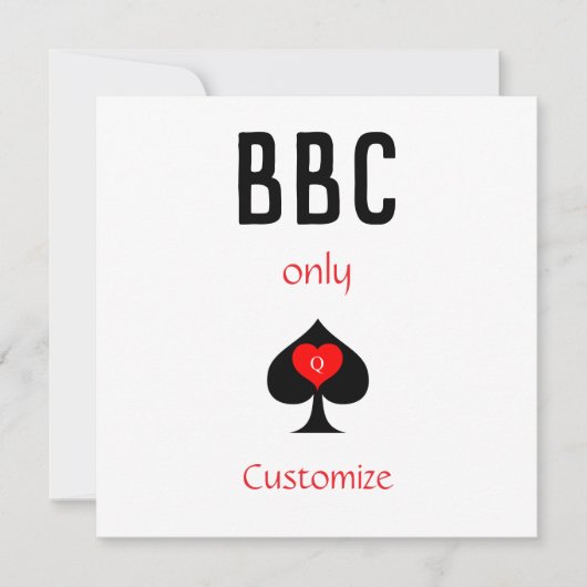 BBC専用ブレードスペード記号Thunder_Cove 招待状 (正面)