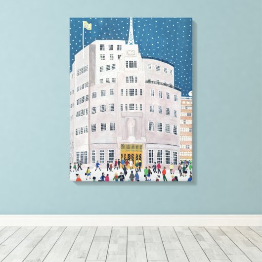 BBC放送 キャンバスプリント (インサイチュ (ウッドフロア))