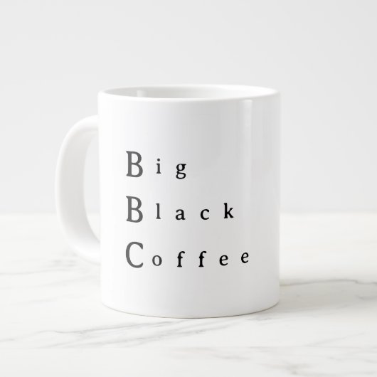 BBC Big Black Coffee Mug ジャンボコーヒーマグカップ (正面左)
