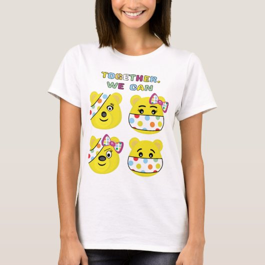 BBC Children in Need - Pudsey Bear成人女性T-S Tシャツ (正面)