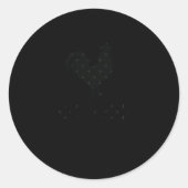 Bbc S – およびルーおもしろいスターユーモアのあるデザインシール ラウンドシール (正面)