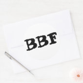 BBF, 最高の Friends Forever, Set of Stickers ラウンドシール (封筒)