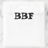 BBF, 最高の Friends Forever, Set of Stickers ラウンドシール (バッグ)