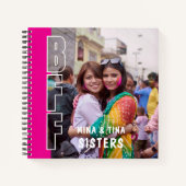 BBF and Sisters Definition Photo Magenta ノートブック (正面)