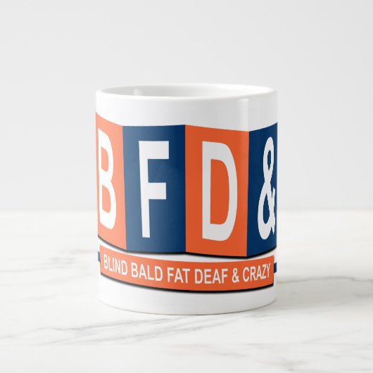 "BBFDnC" 20oz ジャンボコーヒーマグカップ (正面)