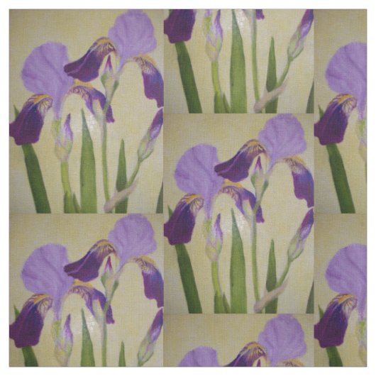 bbillipsによる紫色のアイリス ファブリック (見本)