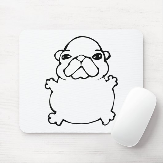 Bble Meme Funny Dog Brainrot Wash My Belly Meme  マウスパッド (マウス)