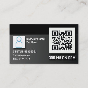 BBMのバーコードの名刺 名刺