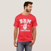Bbm 2022 Peace Red社長Bong Bong Marcos Tシャツ (正面フル)