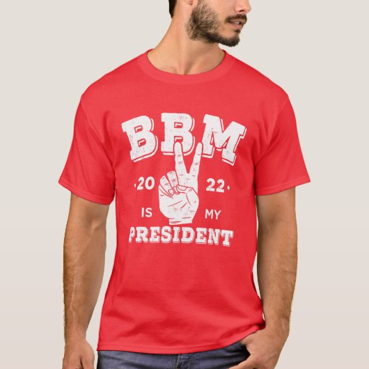Bbm 2022 Peace Red社長Bong Bong Marcos Tシャツ (正面)