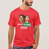 BBM Sara 2022 Duterte Inday社長Red Bong Mar Tシャツ (正面)