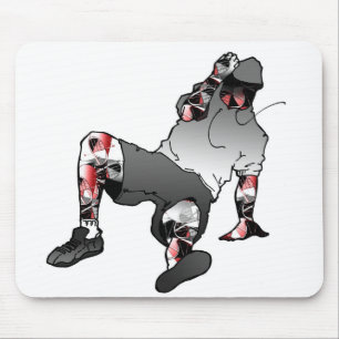 Bboyのスタンス マウスパッド
