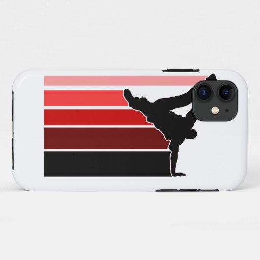 BBOYの勾配赤またはblkのiPhone 5の場合 Case-Mate iPhoneケース (裏面(横))